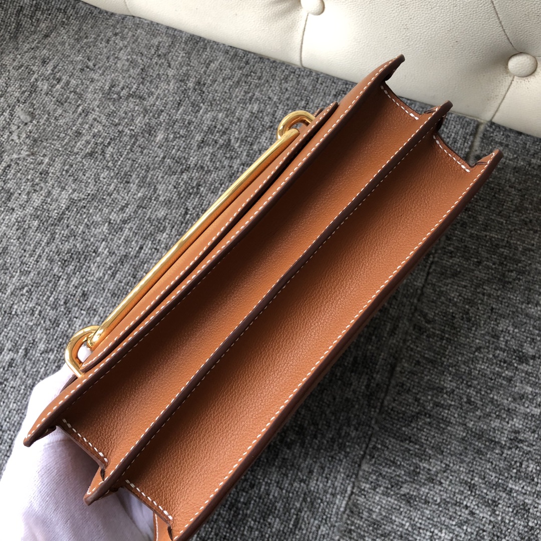 에르메스 룰리스23 골드브라운 금장 에버컬러